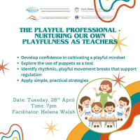 The Playful Professional- Nurturing our own playfulness as teachers. Using puppets, movement breaks and simple strategies to increase playfulness in the classroom